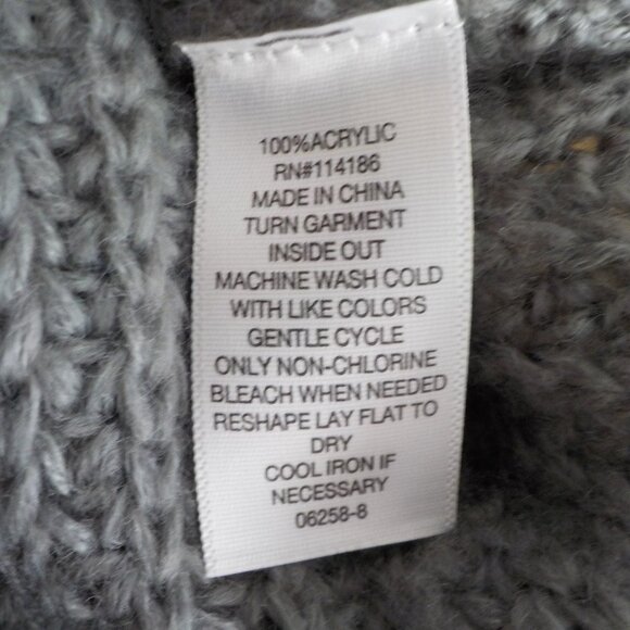 a.n.a Sweater NWT - Roll Down Cowl Neck - Grey - Oversized - Size X-Small  (555) - Picture 7 of 7